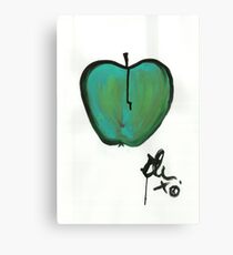 (green) Apple 1 Canvas Print