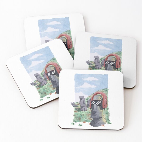 Item preview, Chilling Moai designed and sold by Studio Mootant.