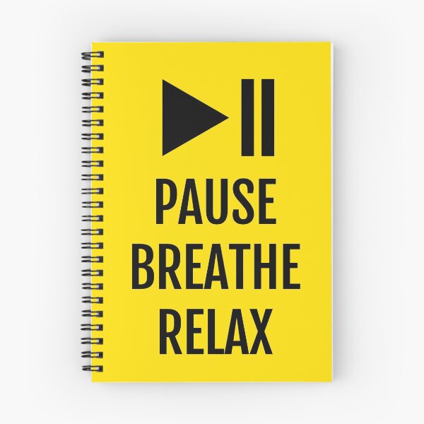 Item preview, Pause Breathe Relax: Meditation Motto designed and sold by plumpjose.