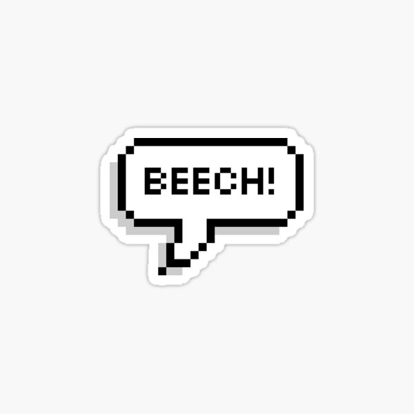 Item preview, Jenna Marbles "Beech!" Dialogue Bubble designed and sold by Yisbelllollipop.