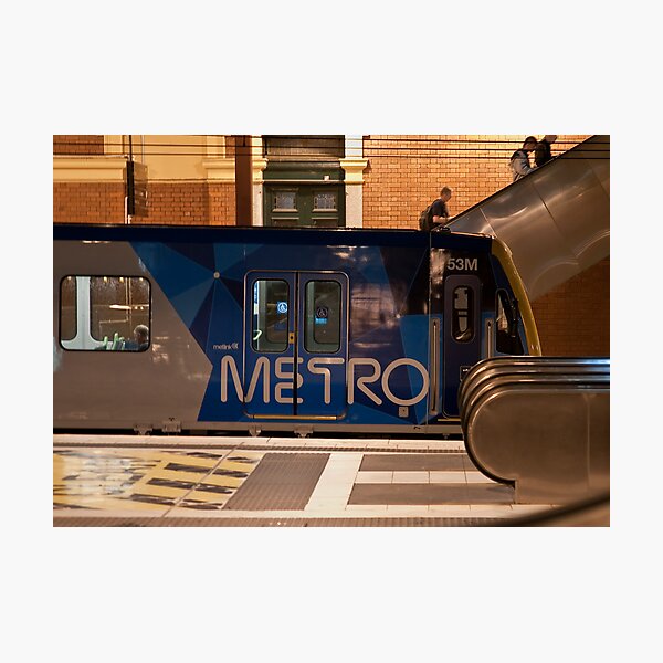 Métro de Melbourne pour Magali Photographic Print