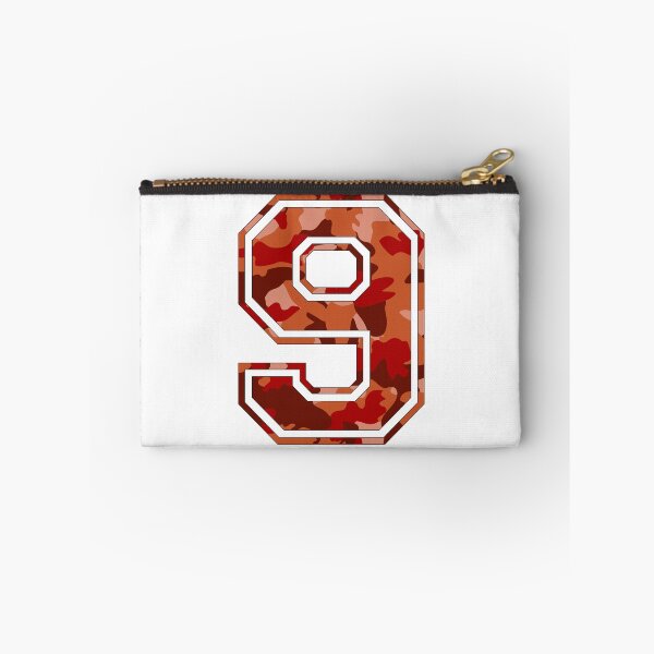 Item preview, Team Sports Uniform Number #9 - Orange Camouflage designed and sold by RiplMedia.