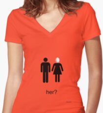 Arrested Development Her? Women's Fitted V-Neck T-Shirt