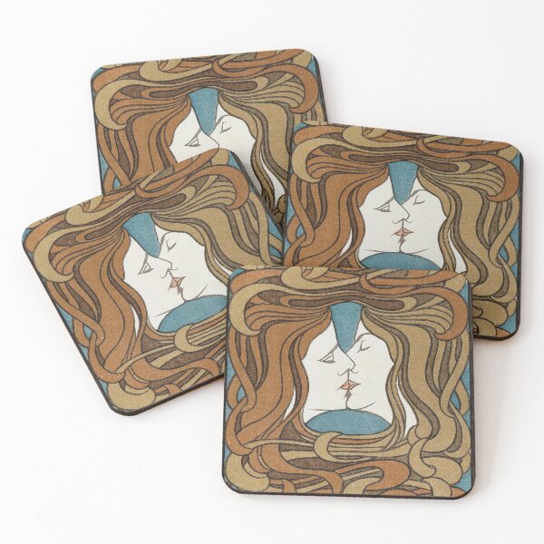 Item preview, The Kiss by Peter Behrens, 1898 designed and sold by Vintage Wall Art.