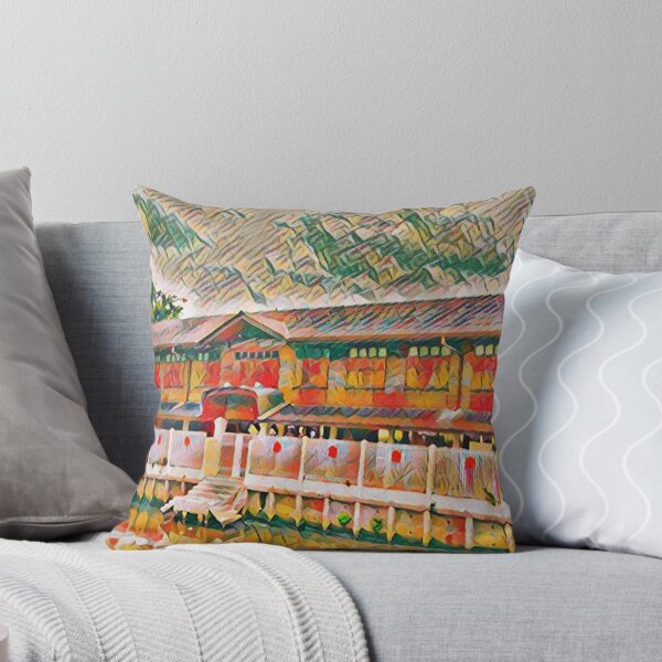 Item preview, Longhouse Near a Riverboat Canal designed and sold by Kerry-Symetria.