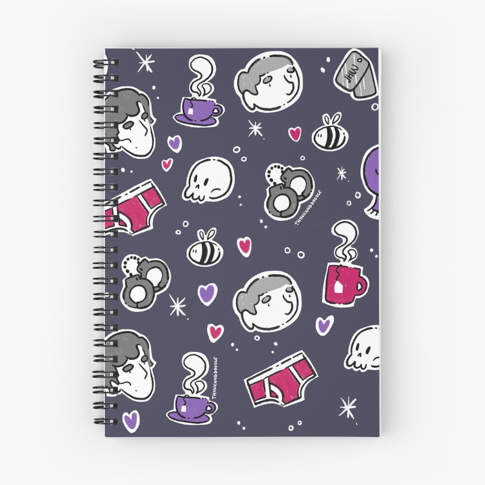 Item preview, Spiral Notebook designed and sold by Thinkanddoodle.
