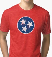 Vintage Tennessee Flag T-shirt Tri-blend T-Shirt