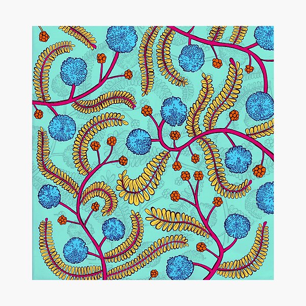Item preview, Acacia flower pattern designed and sold by Neta Manor.
