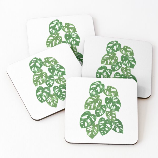 Item preview, Monstera Adansonii Tropical Houseplant Hand-Painted Art designed and sold by Chee Sim.