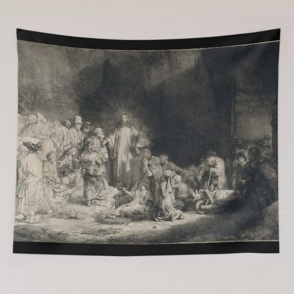 Item preview, Christ Preaching - Rembrandt - c1649 designed and sold by CrankyOldDude.