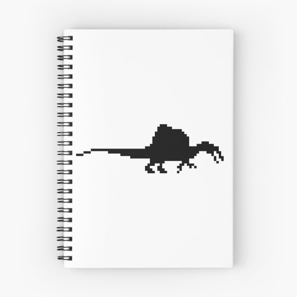 Item preview, 8-bit spinosaurus Black designed and sold by Arc1.