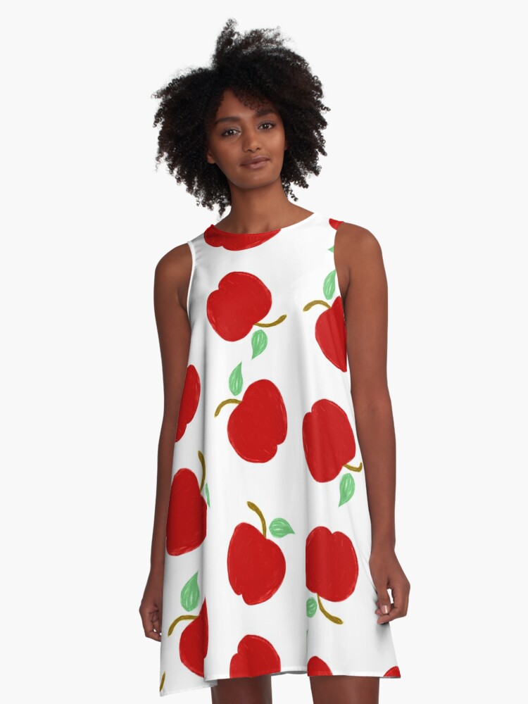 Cute Apples A-Line Dress for Sale by QCuLT