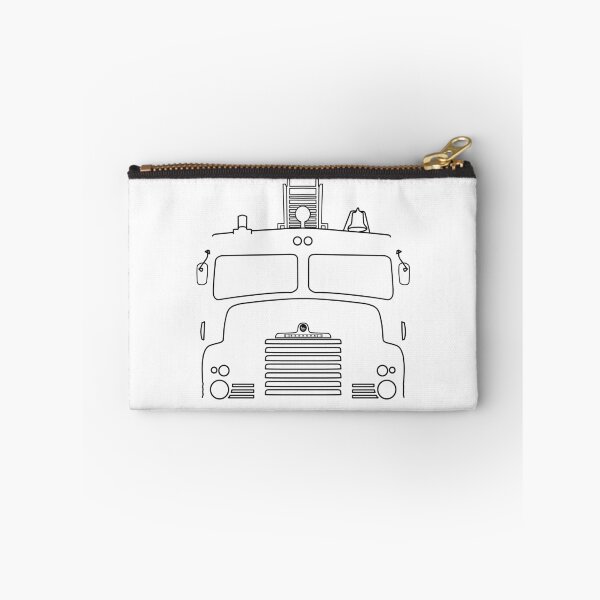 Item preview, Bedford Green Goddess pump fire engine outline graphic (black)  designed and sold by soitwouldseem.