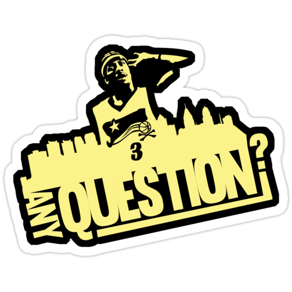  Any  question  Stickers  by drazgon Redbubble
