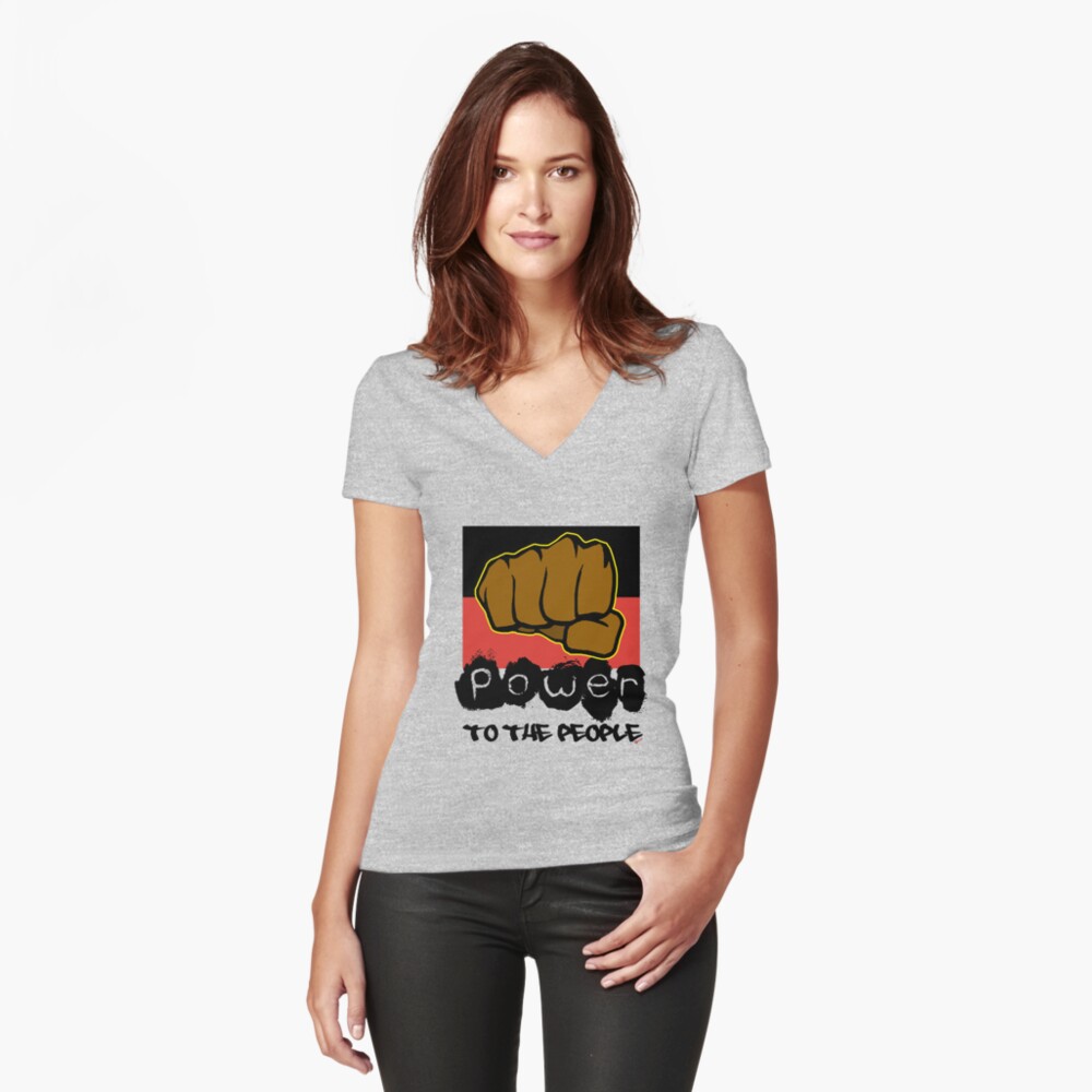 Item preview, Fitted V-Neck T-Shirt designed and sold by KISSmyBLAKarts.