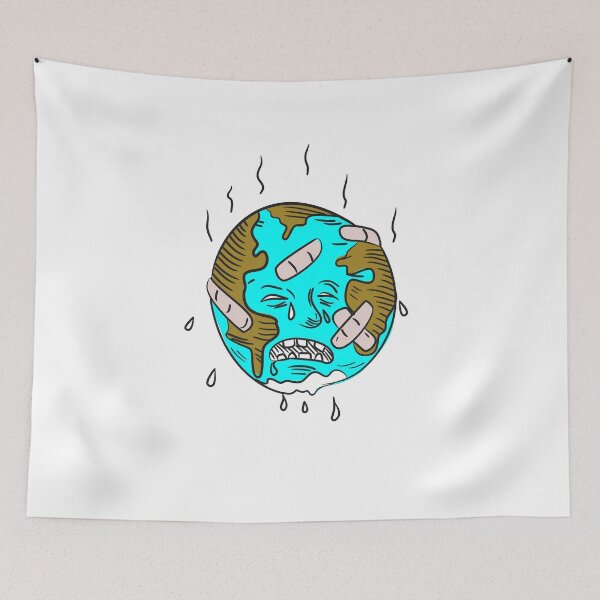 Item preview, Earth Sad and Crying Doodle designed and sold by patrimonio.