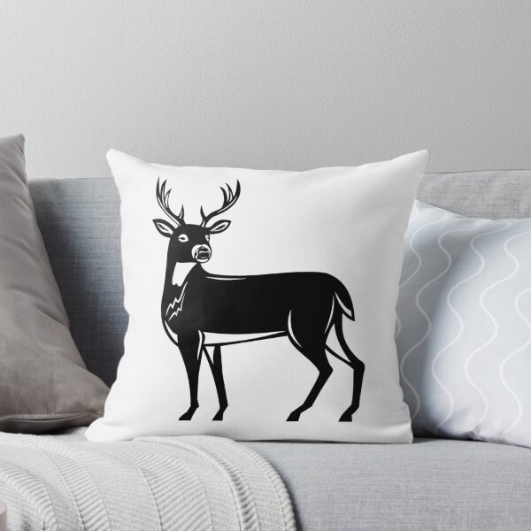 Item preview, Whitetail Deer Side View Woodcut designed and sold by patrimonio.
