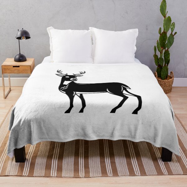 Item preview, Whitetail Deer Side View Woodcut designed and sold by patrimonio.