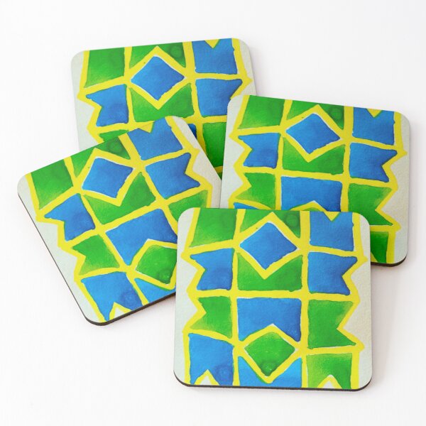Item preview, blue geometric abstract designed and sold by TessAndre.
