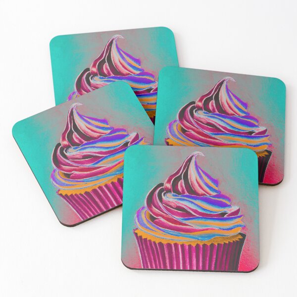 Item preview, Deep Fried Cupcake Colorful Pop Art Painting designed and sold by AllisonDelDuca.