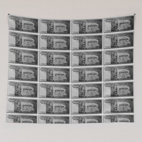 Item preview, ©HS Cambodia 100 Riels IA Monochromatic designed and sold by OmarHernandez.