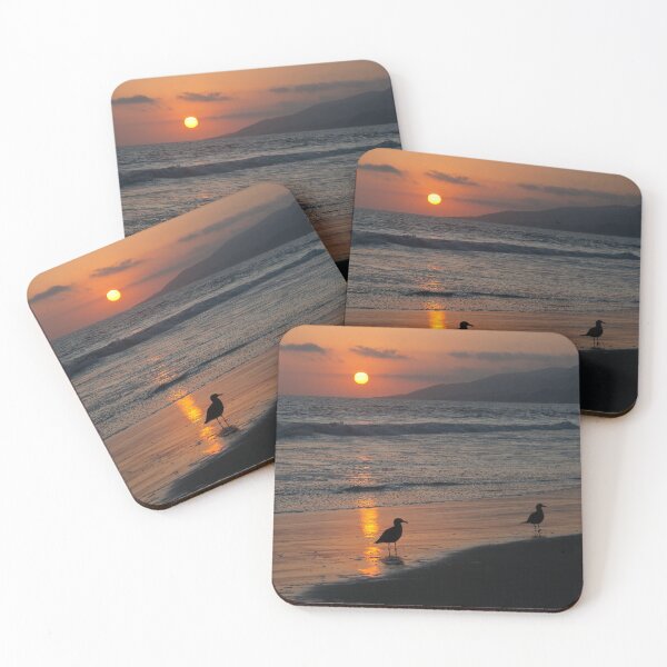 Item preview, Heermann’s gull at sunset on Zuma beach.  designed and sold by RichardGibb.