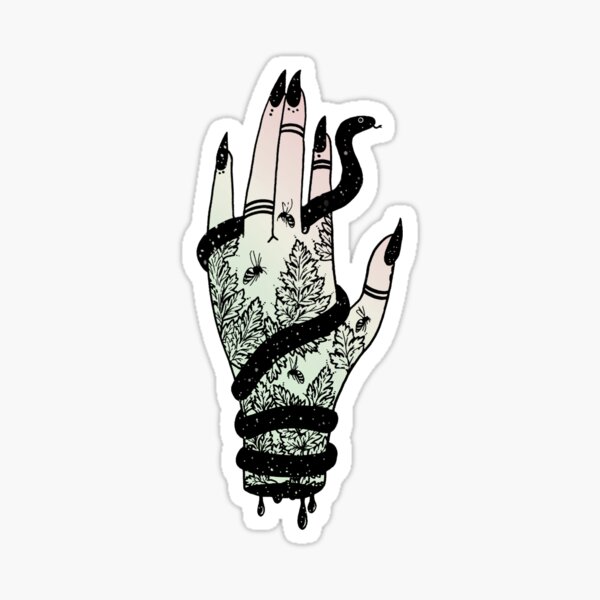 Item preview, Witch Hand and a Snake designed and sold by Spells Sell.