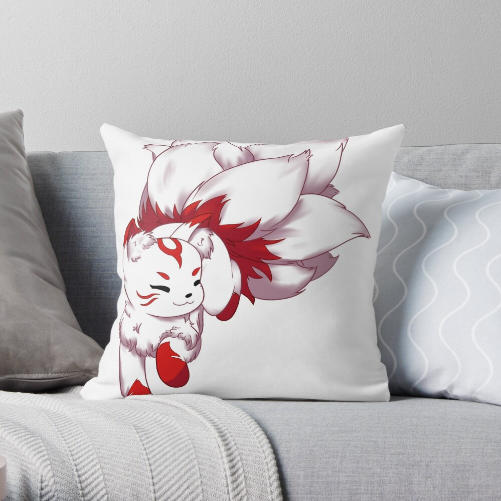 Online Kitsune Throw Pillow by Sky-Bunny TP-IMCUSPU2