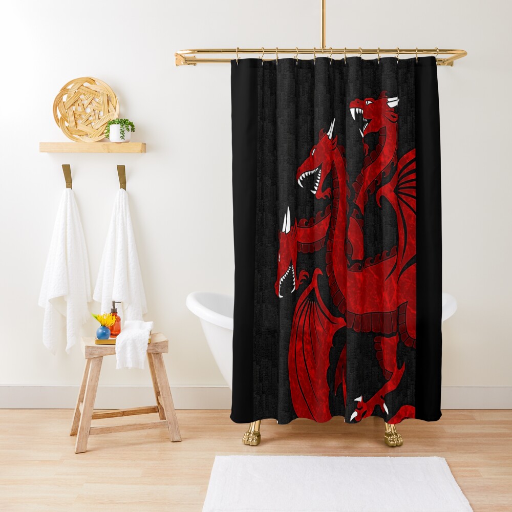 Red Dragon Shower Curtain
