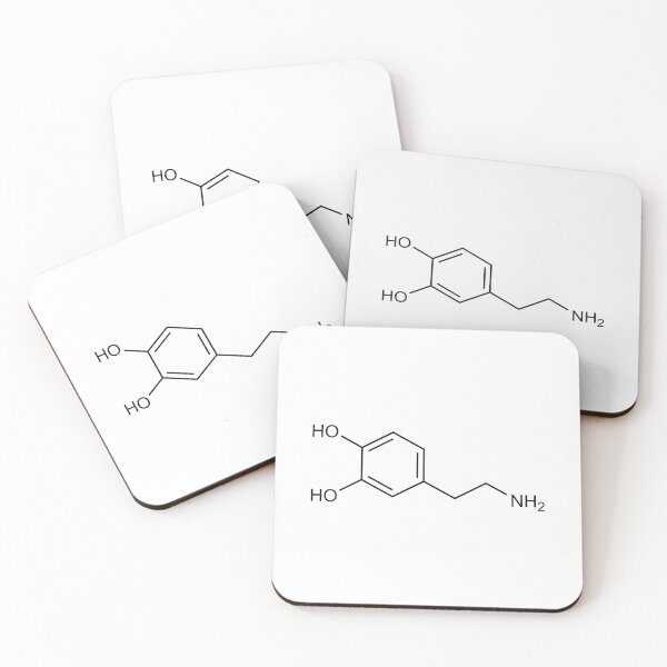 Item preview, Dopamine Structural Formula designed and sold by GillyTheGhillie.