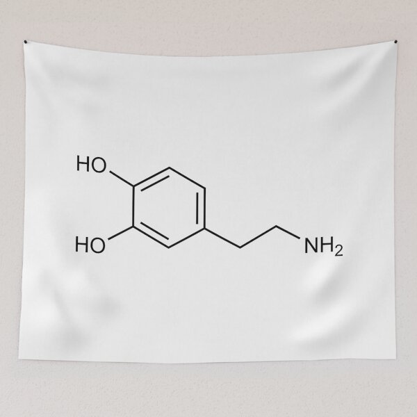 Item preview, Dopamine Structural Formula designed and sold by GillyTheGhillie.