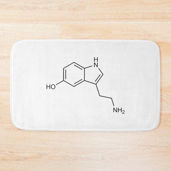 Item preview, Serotonin Structural Formula designed and sold by GillyTheGhillie.