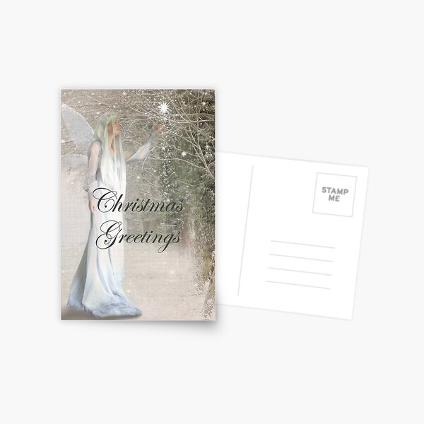 Lighting the forest christmas card Postcard