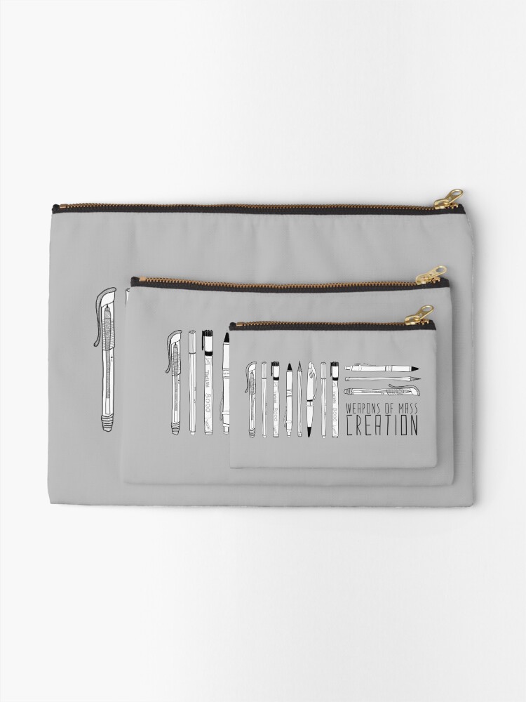 Alternate view of Weapons Of Mass Creation Zipper Pouch