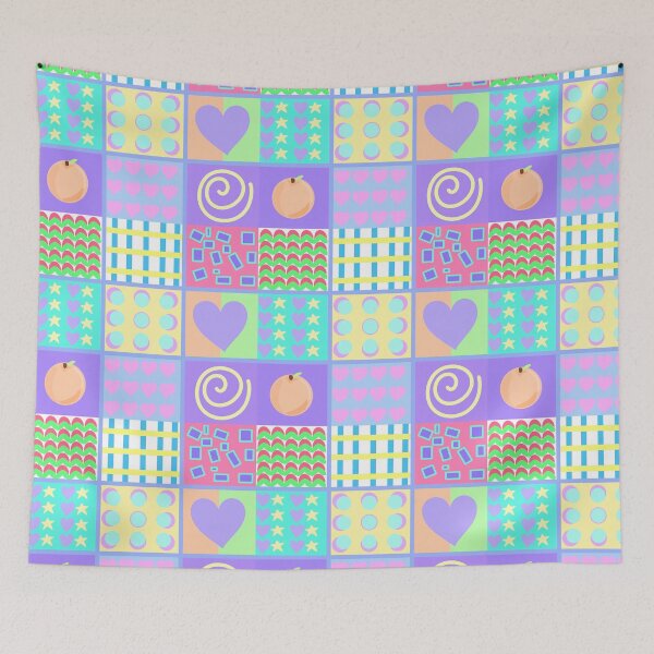 Item preview, Vintage pastel baby blanket  designed and sold by Cloud-Boy.