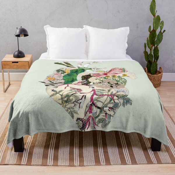 Item preview, Vintage Botanical Heart on green designed and sold by BiancaGreen.