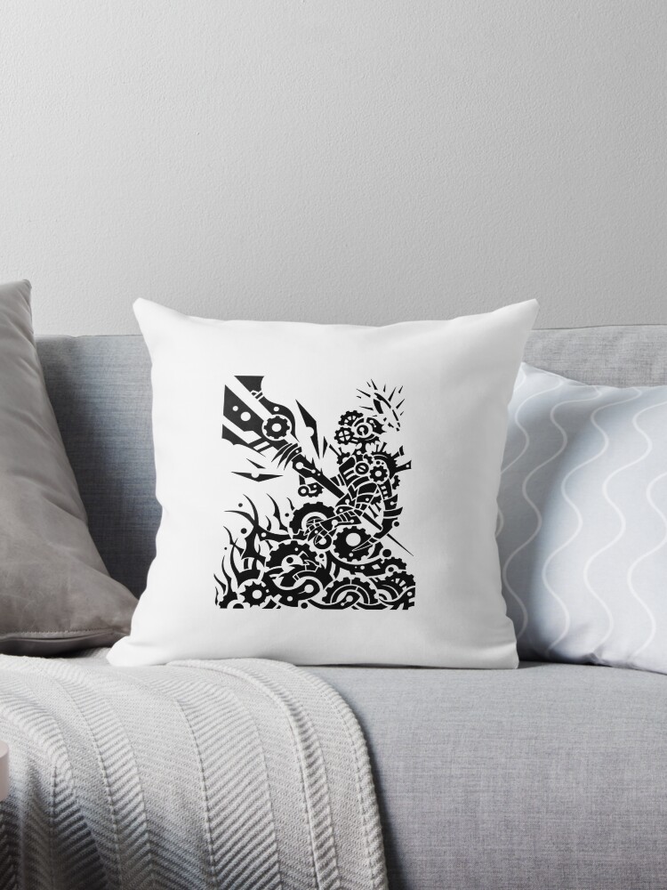 Scp 001 The Broken God Throw Pillow By Gillytheghillie Redbubble