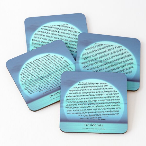 Item preview, Desiderata POEM by Max Ehrmann Blue Moon Ocean Sunset designed and sold by Desiderata4u.