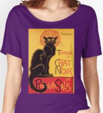 Le Chat Noir Vintage Poster Women's Relaxed Fit T-Shirt