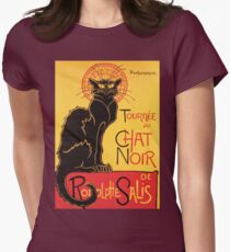 Le Chat Noir Vintage Poster Women's Fitted T-Shirt