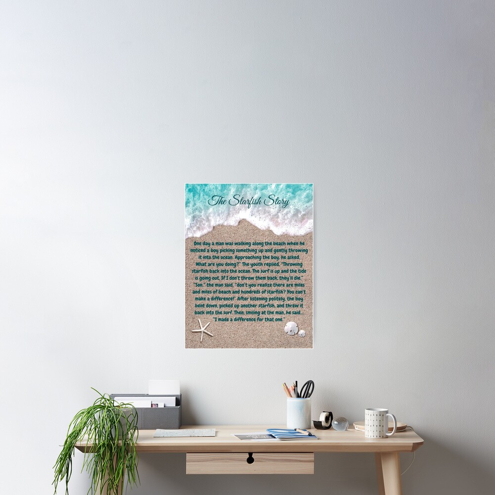 The Starfish Story, You Can Make A Difference Poster