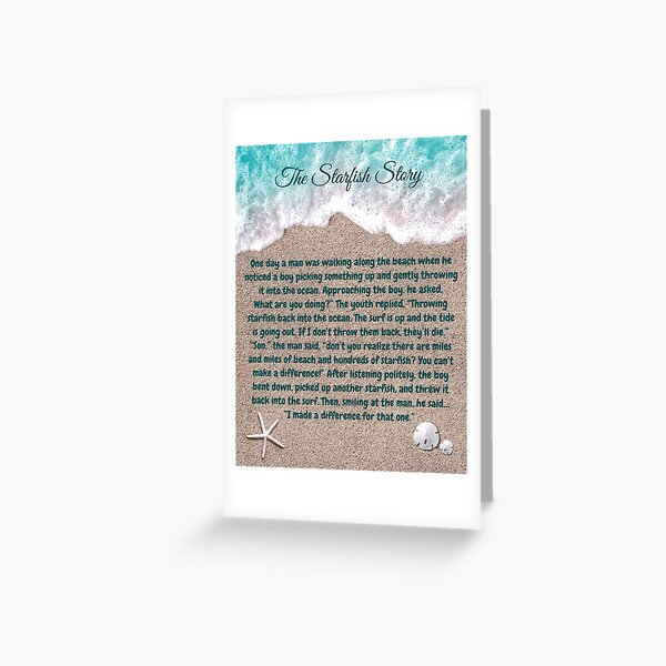 Item preview, The Starfish Story, You Can Make A Difference designed and sold by Desiderata4u.