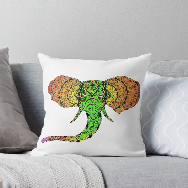 Item preview, Colourful Elephant Mandala designed and sold by inklingsbyellie.