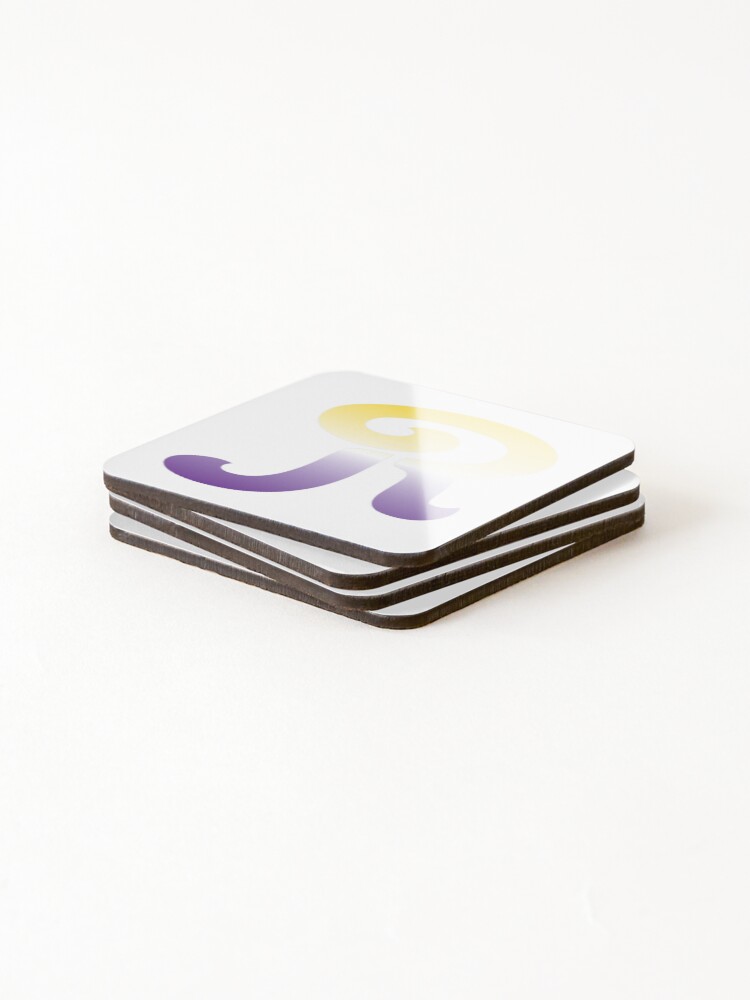 Thumbnail 4 of 5, Coasters (Set of 4), letter R designed and sold by emmapaige17.