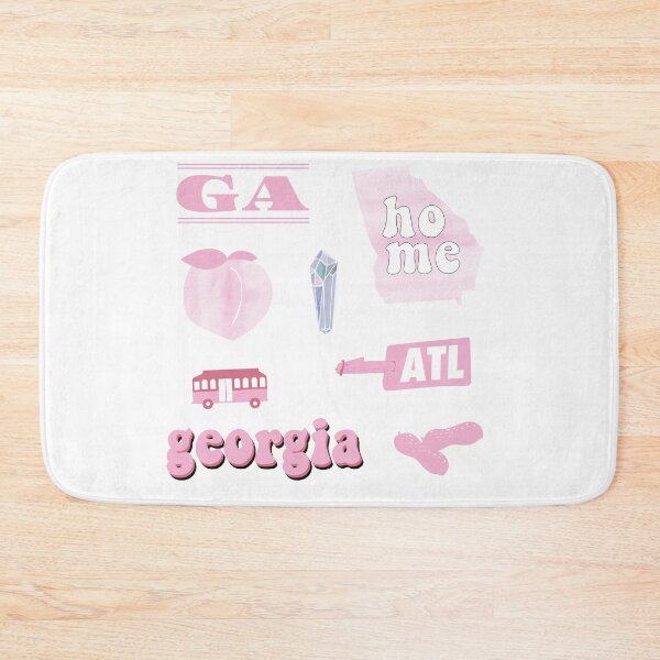 Item preview, Pink Watercolor Georgia US Sticker Pack designed and sold by The-Goods.