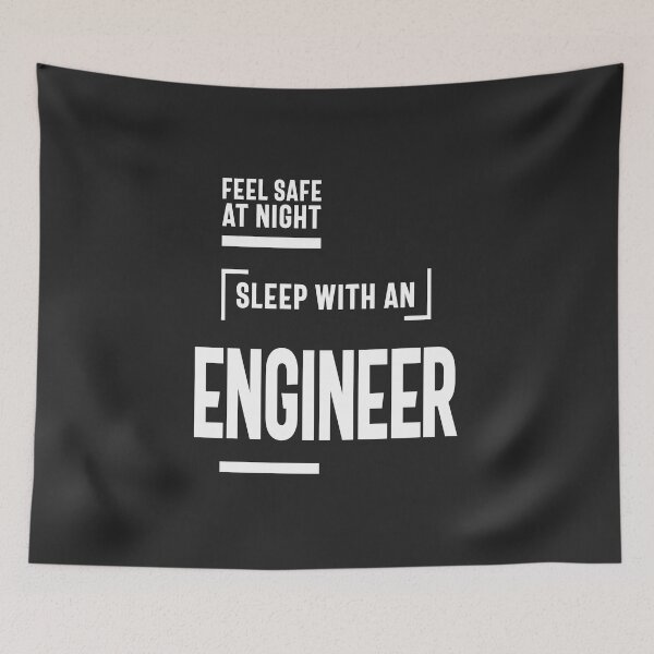 Item preview, Feel Safe at Night Sleep With an Engineer designed and sold by cidolopez.