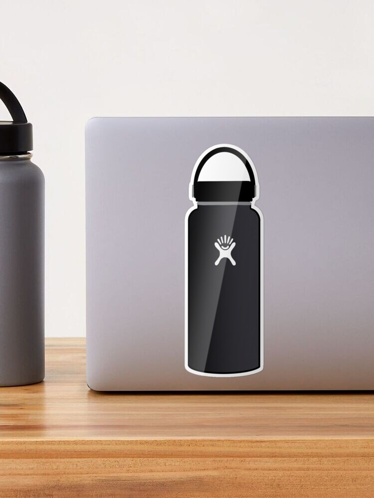 Black HydroFlask Sticker Sticker for Sale by Lit-Merchandise