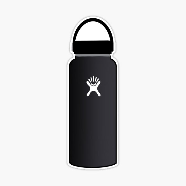 Black HydroFlask Sticker Sticker for Sale by Lit-Merchandise