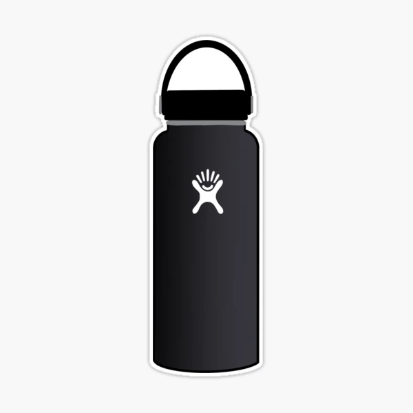 Black HydroFlask Sticker Sticker for Sale by Lit-Merchandise