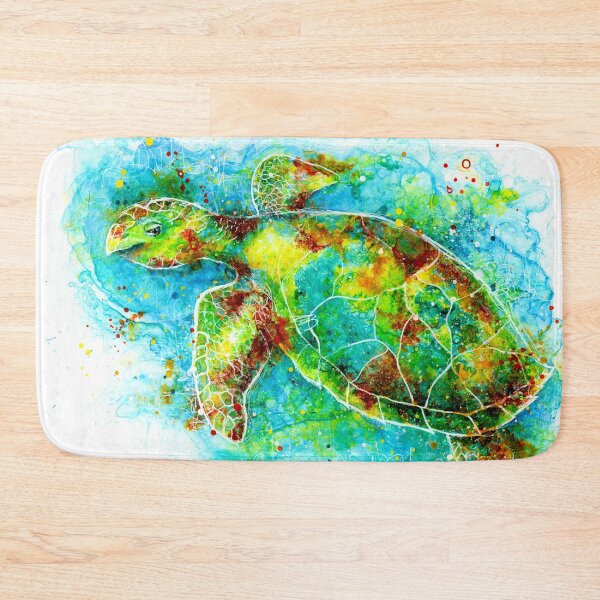 Item preview, Colorful Sea Turtle Colorful Hawksbill Turtle designed and sold by Patricia Lintner.